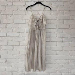 Cream dress from Zara. Keyhole cut out